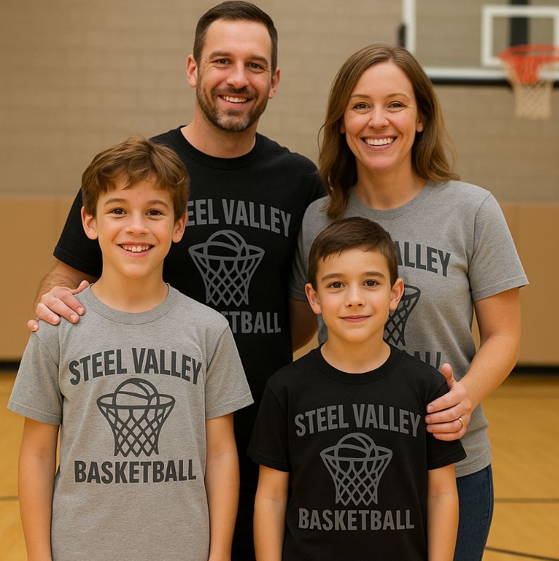 Steel Valley Basketball Blackout Shirt - T-Shirt
