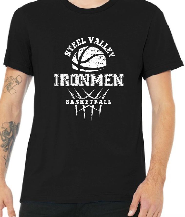Steel Valley Distressed Logo Basketball - T-Shirt