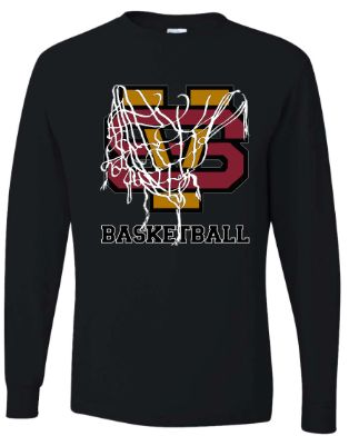 Steel Valley Basketball Hanging Net - Long Sleeve T-Shirt