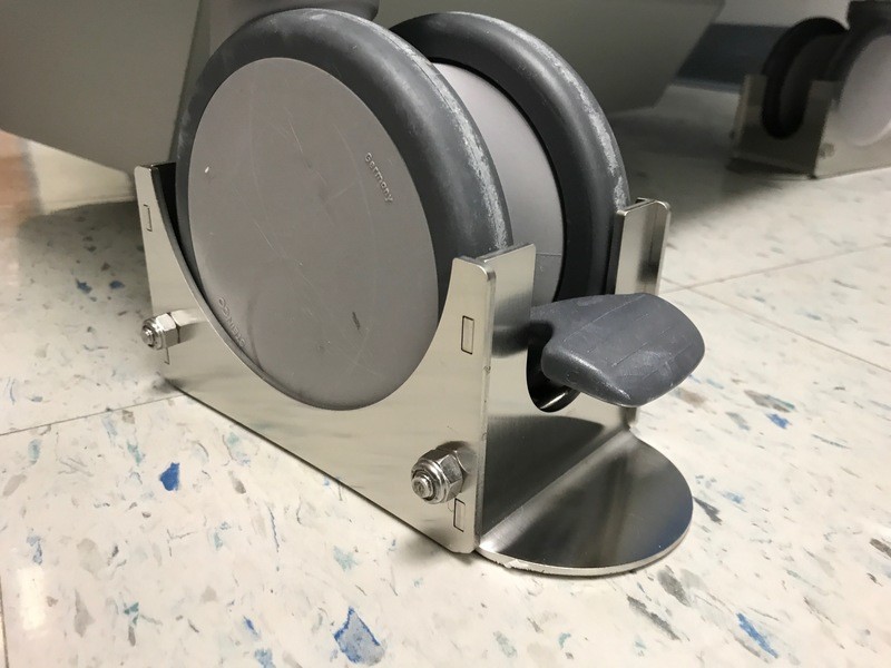 (2) Medical Wheel Guards, 5" diameter x 3" width