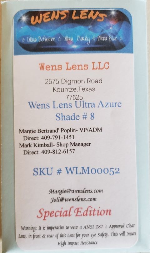 Wens Lens Ultra Azure Shade #8