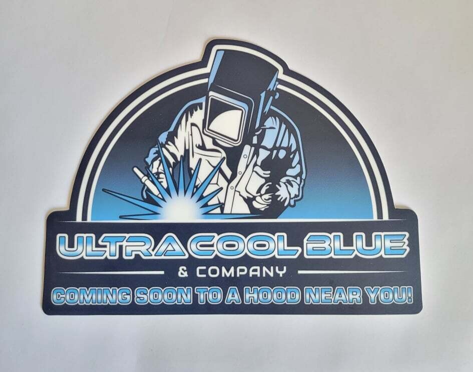 Coming Soon To A Hood Near You Logo Sticker-LG