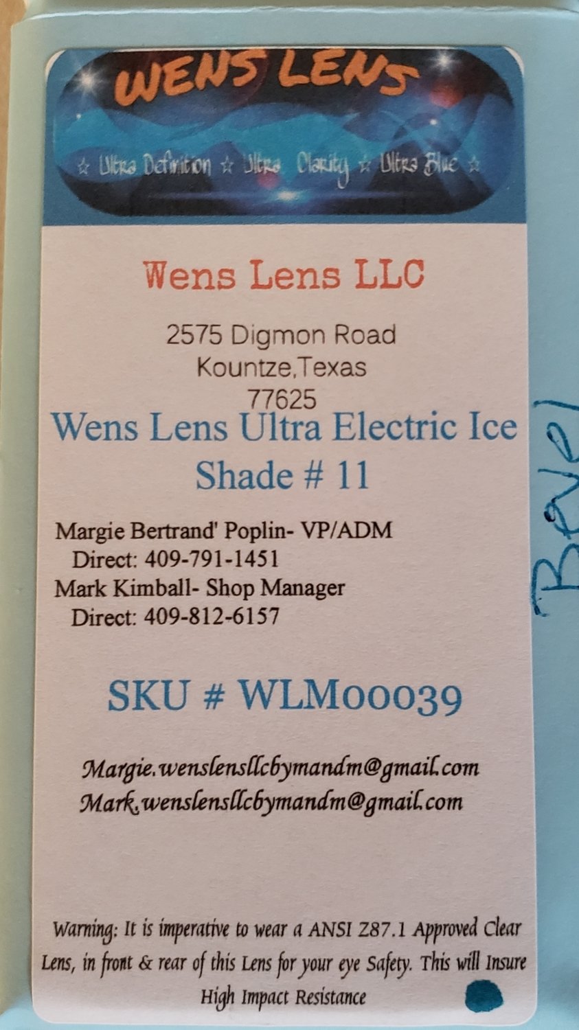 Wens Lens Ultra Electric Ice Shade #11