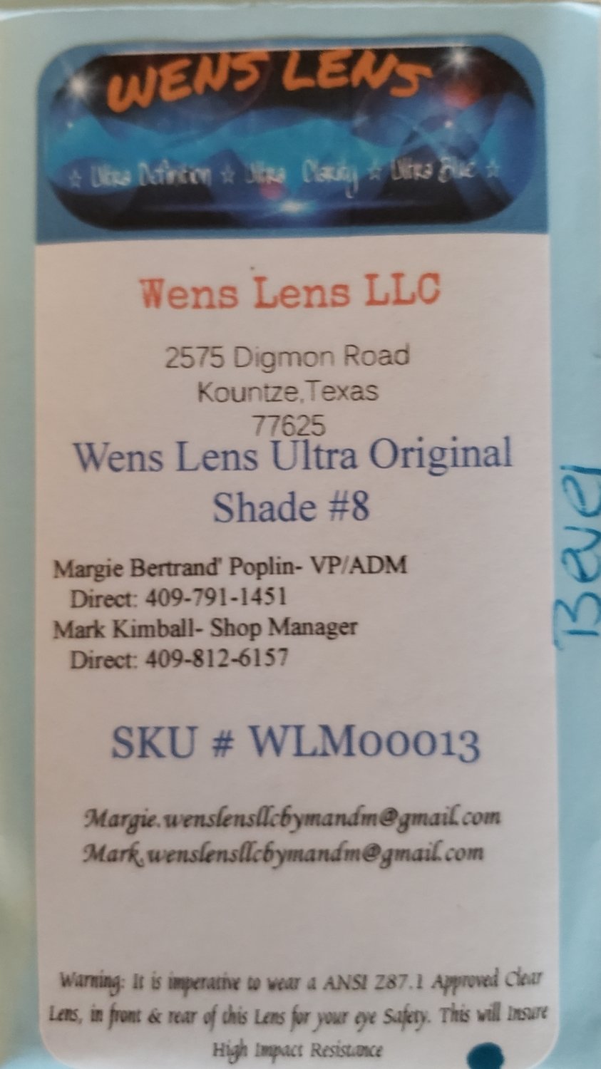 Wens Lens Ultra Original Shade #8