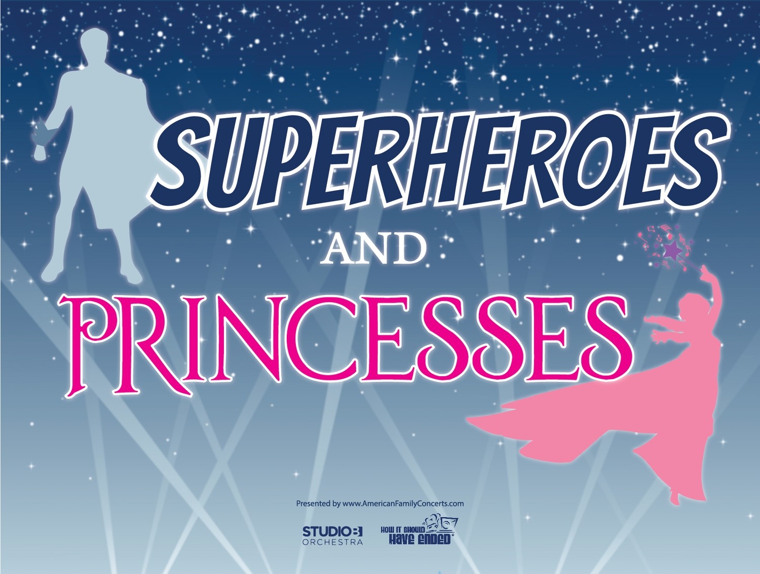 Superheroes &amp; Princesses Concert Poster (2&#39; x 3&#39;)