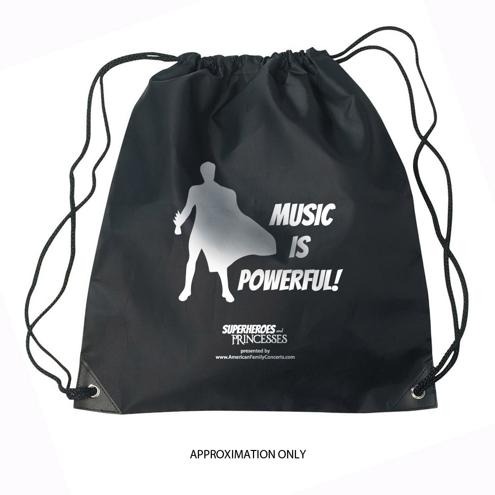 Drawstring Bag: Music is Powerful