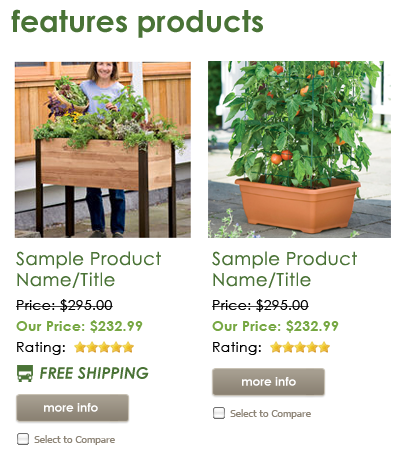 Triggered Product Info Graphic