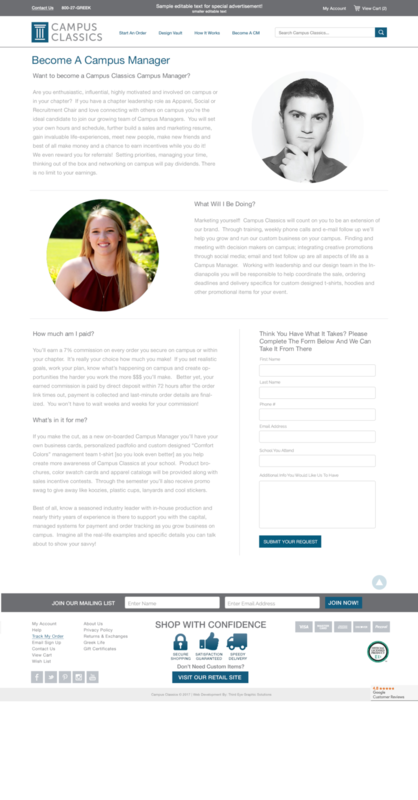 Custom Internal Page Template