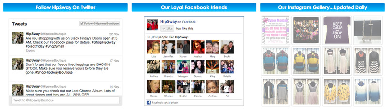 Twitter, Facebook or Instagram Feed Install
