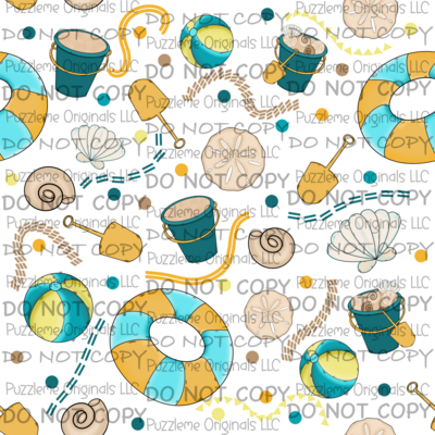 Beach Themed Seamless Large