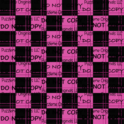 Pink/Black Buffalo Plaid Small Seamless