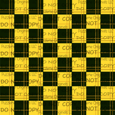 Black/Yellow Buffalo Plaid Small Seamless