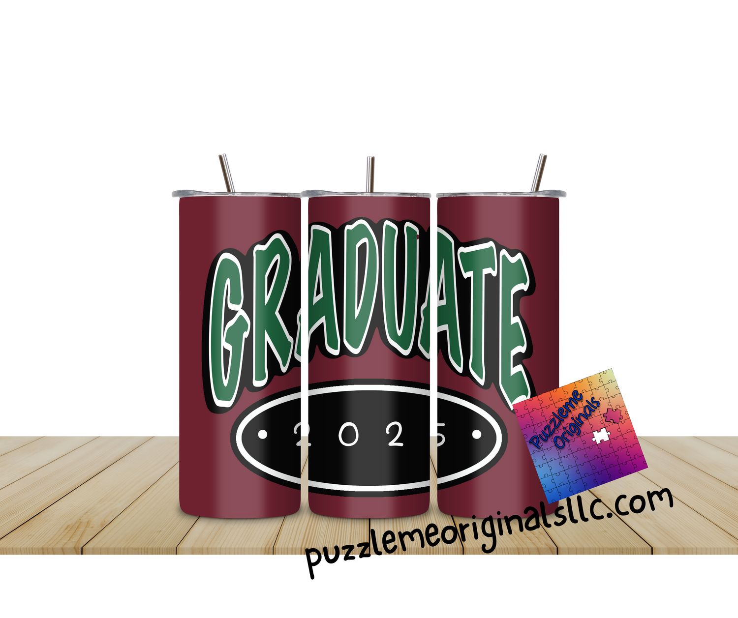 Graduate 2025 Burgandy/Green