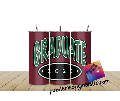 Graduate 2025 Burgandy/Green
