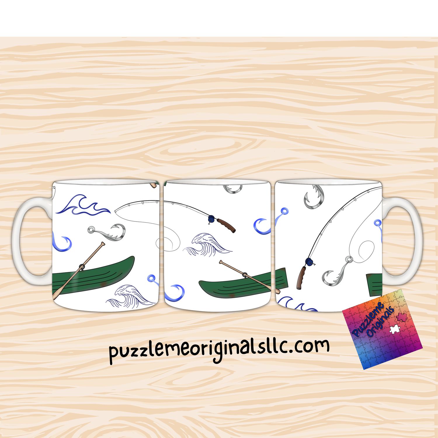 Fishing Boat Coffee Cup Wrap