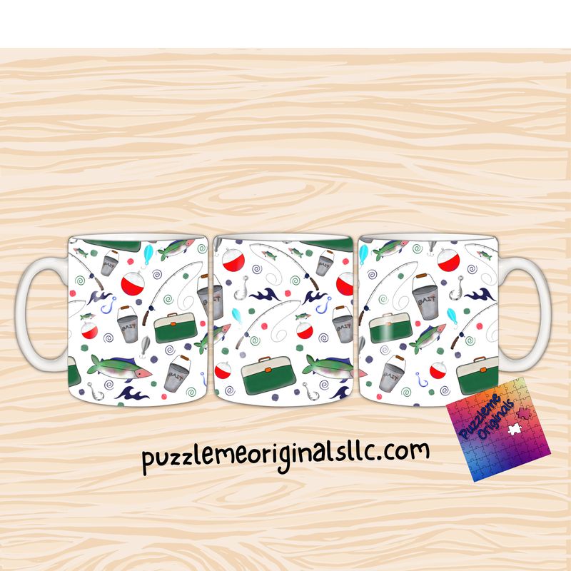 Fishing Boat Coffee Cup Wrap