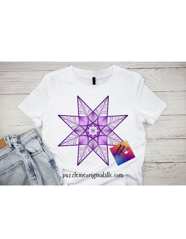 Purple Star Mandala Transfer