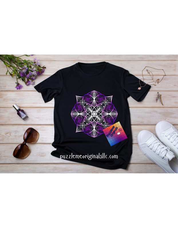 Purple White Mandala Transfer