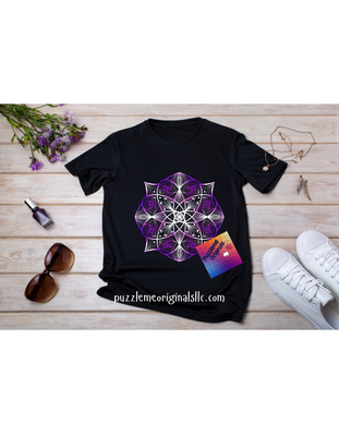 Purple White Mandala Transfer