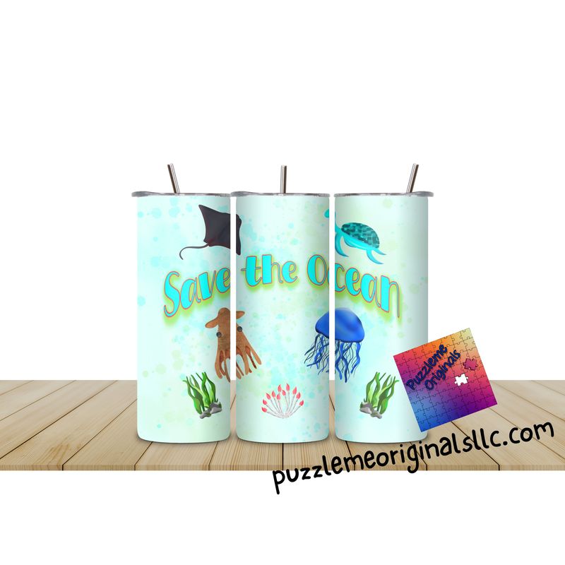 Save the Ocean Tumbler Wrap