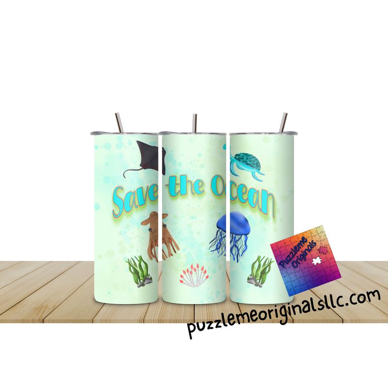 Save the Ocean Tumbler Wrap