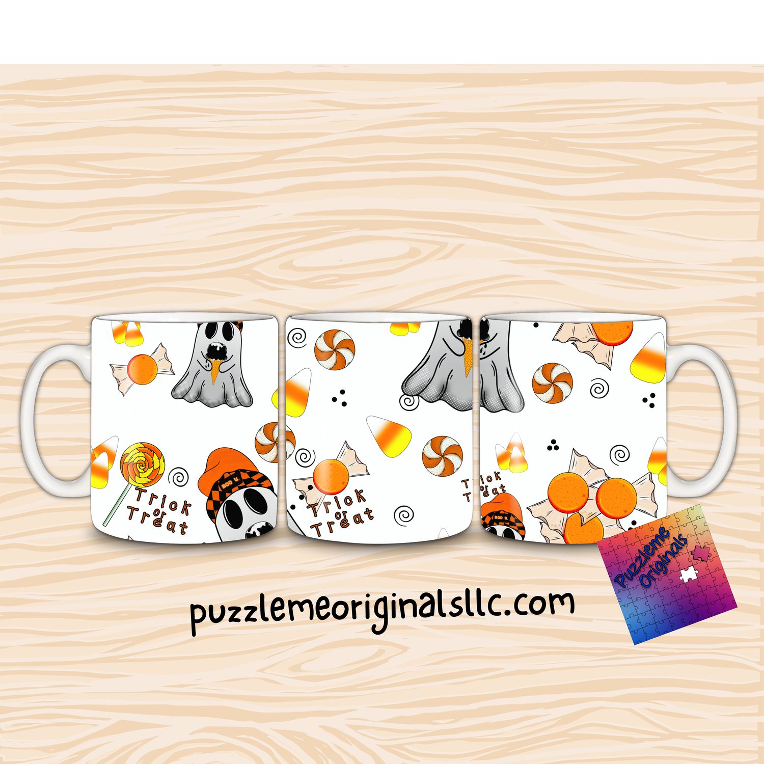 Trick or Treat Seamless White