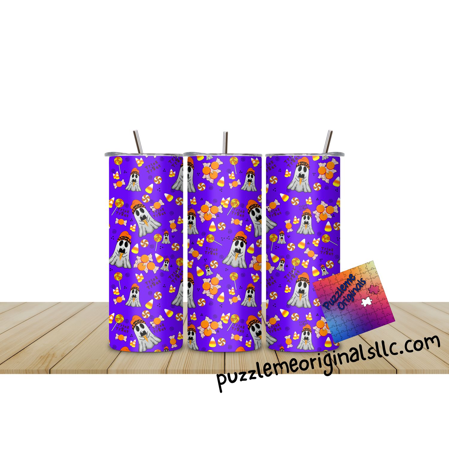 Trick or Treat Small Seamless Purple