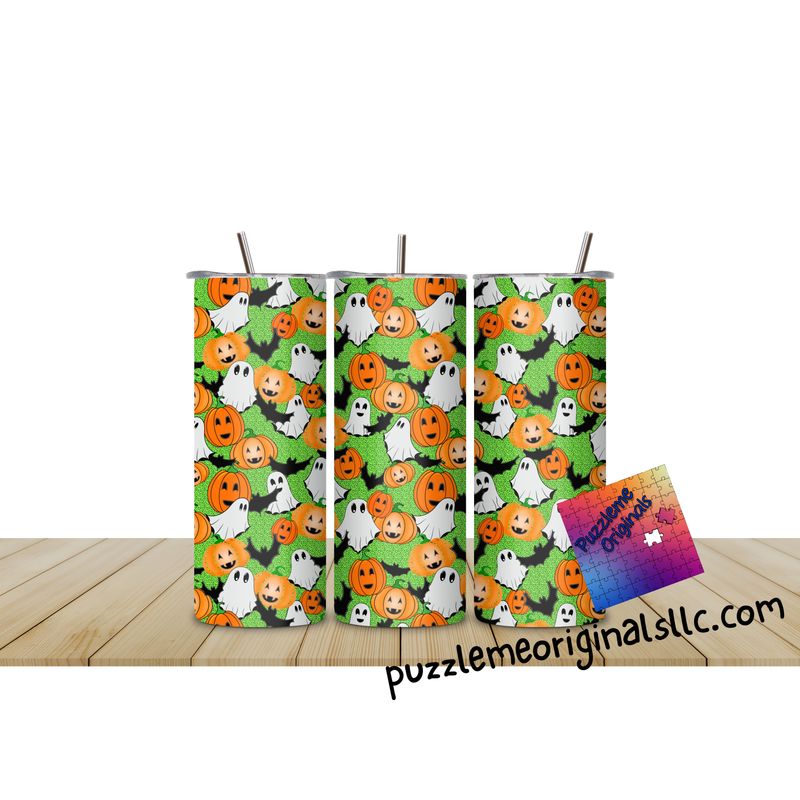 Boo Ya&#39;ll pumpkin bat ghost seamless small
