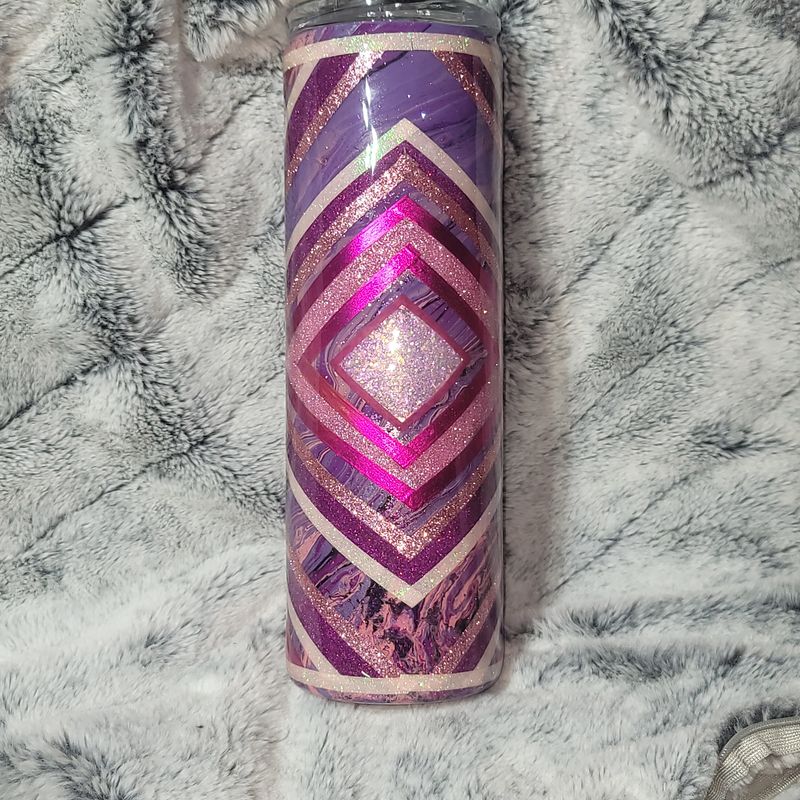 30oz Stainless Steel Epoxy Tumbler - Boujie X Purple