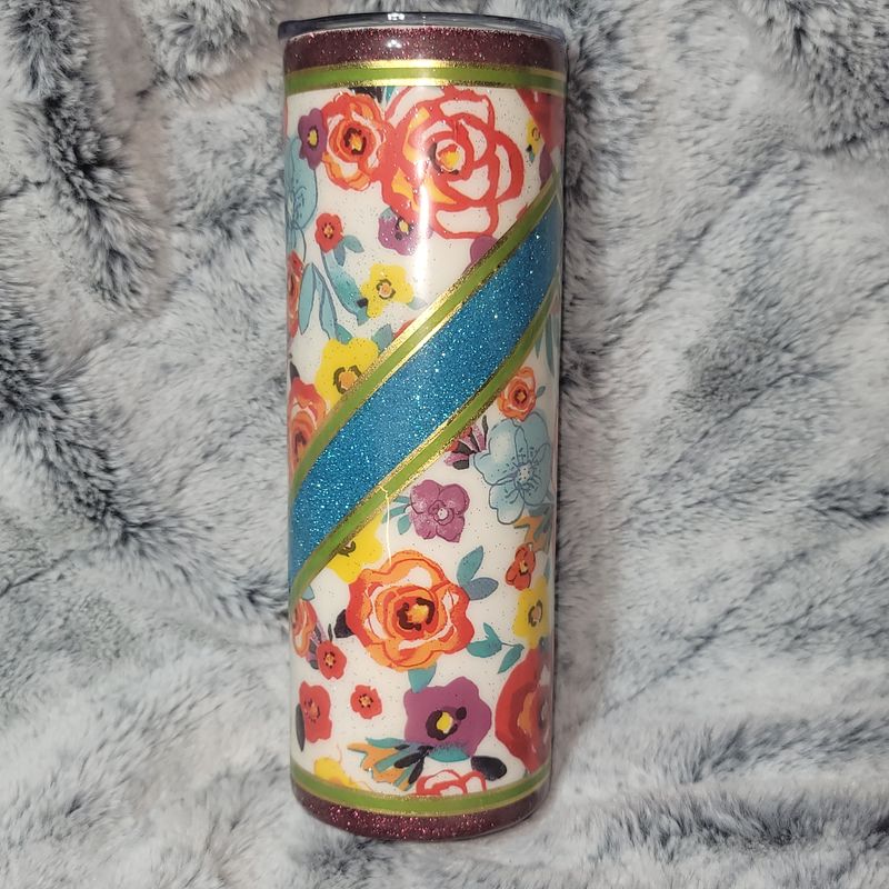 20oz Stainless Steel Epoxy Tumbler - PW Themed V-Split
