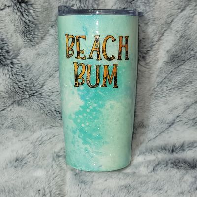 16oz Modern Stainless Steel Epoxy Tumbler - Beach Bum