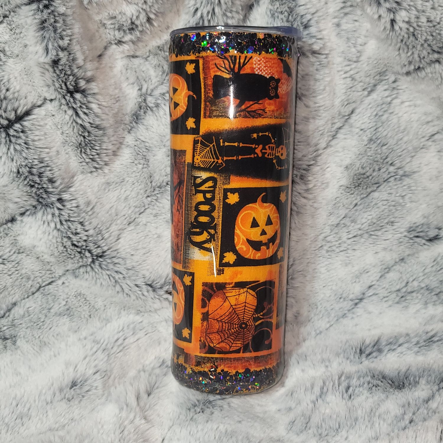 20oz Stainless Steel Epoxy Tumbler - Spooky Halloween