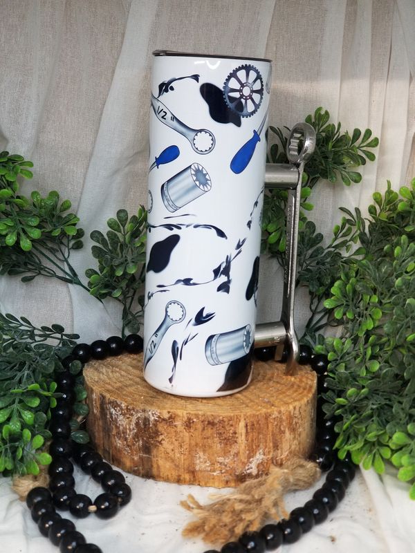 20oz Sublimated Stainless Steel Tumbler - Mechanic Life
