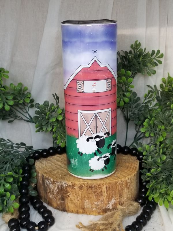 20oz Sublimated Stainless Steel Tumbler - Farm Life