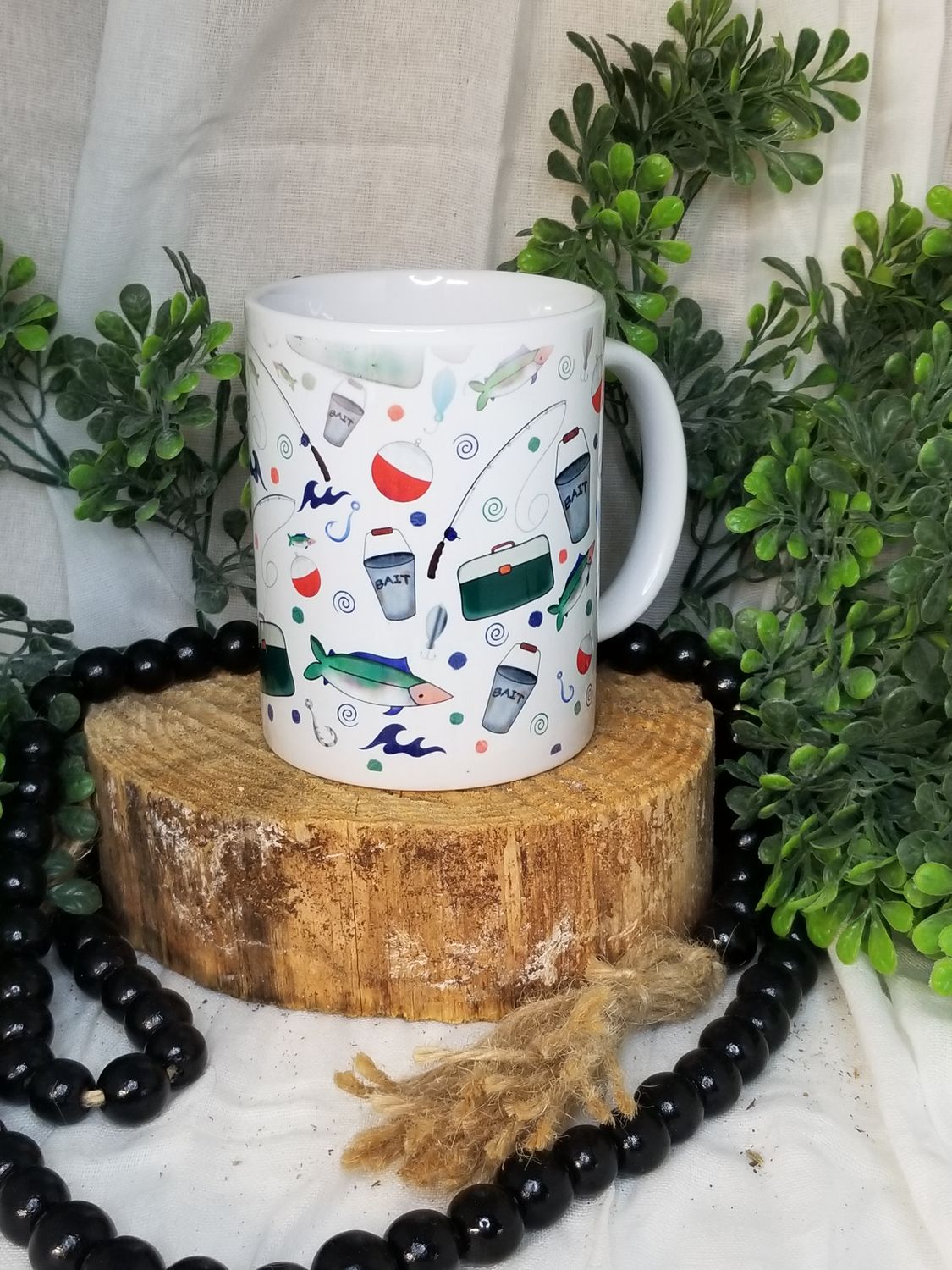 15oz Sublimated coffee Mug - Best Day Fishing