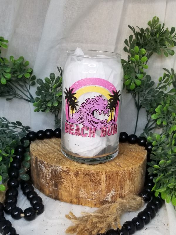 12oz Glass Can - Beach Bum