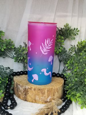 20 oz Two-Tone Ombre Cold Cup with Vibrant UV DTF Design