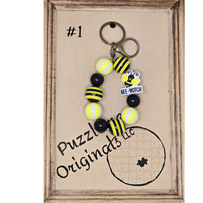 Bee Inspired Wristlet – Featuring the Sassy “Bee-Yotch” Focal