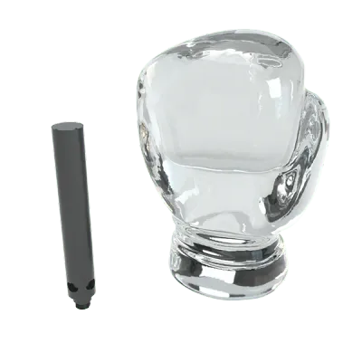 Einzelne Champion Ersatzglaskugel groß (transparent)
