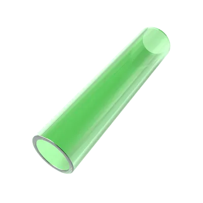 Schlauchmundstück aus Glas (grün)