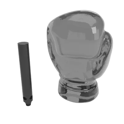 Einzelne Champion Ersatzglaskugel groß (grau)