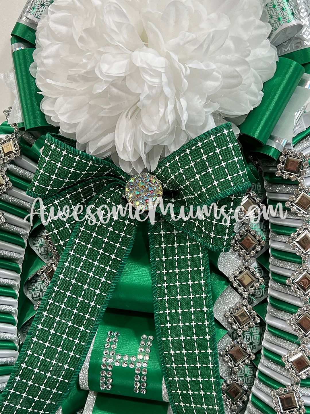 Arlington High School Classic Single Mum in Green/White
