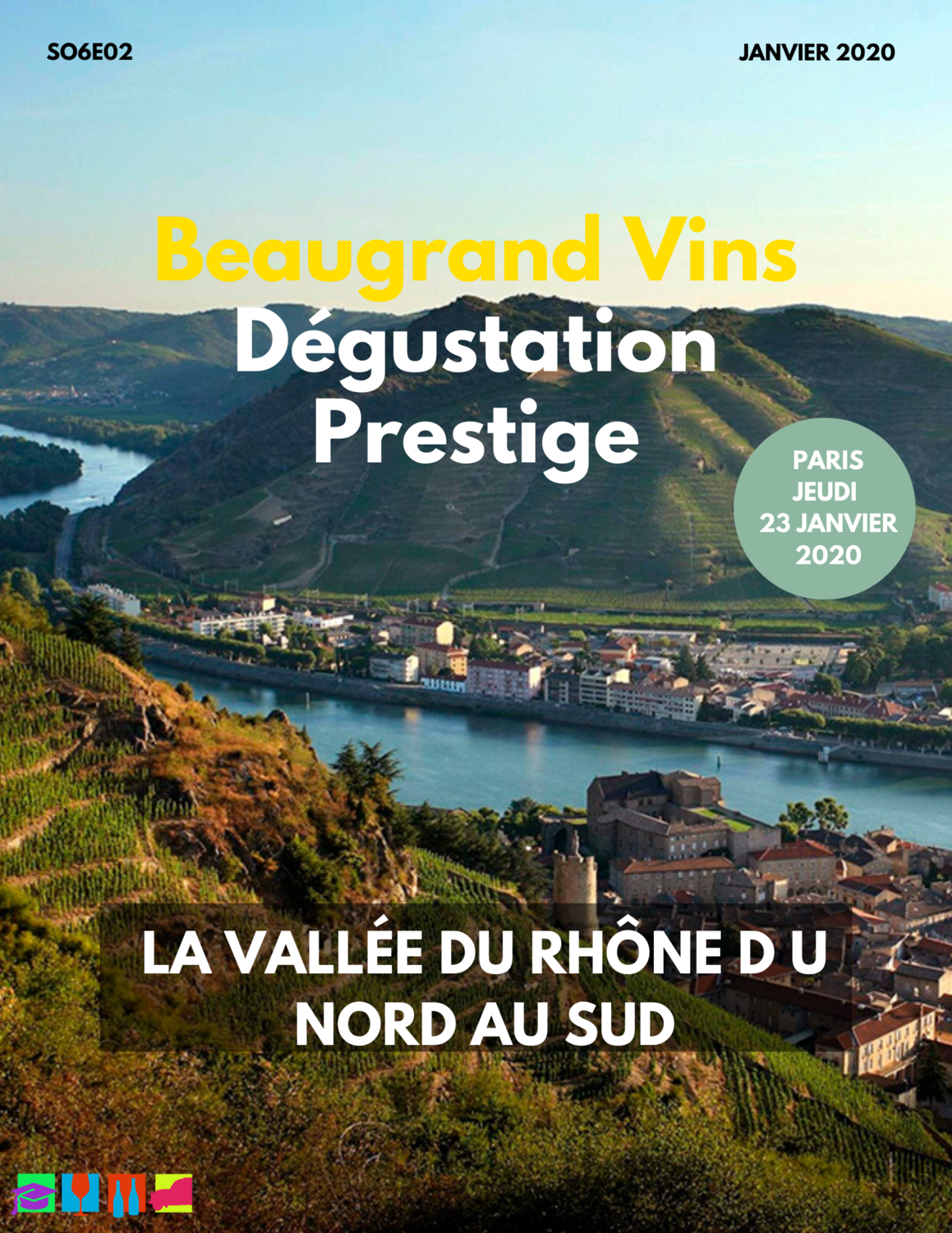 Les vins du Rhône de Côte-Rotie à Chateauneuf-du-Pape (Jeudi 23 janvier 2020) - Paris 75€