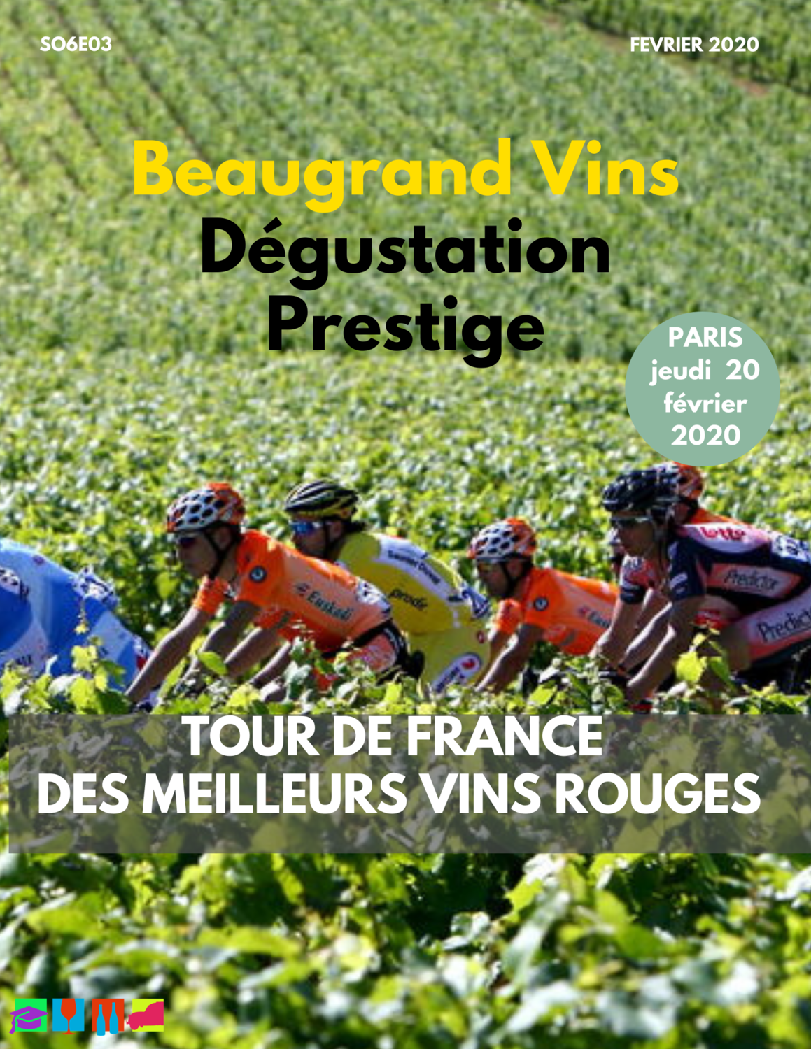 Tour de France des grands vins rouges ( Jeudi 20 février 2020)