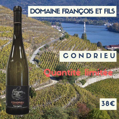 6 bouteilles de Condrieu 2019 domaine Francois et Fils (38€)