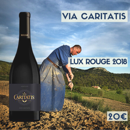 6 bouteilles Via Caritatis Lux Rouge 2018 Ventoux (20€)
