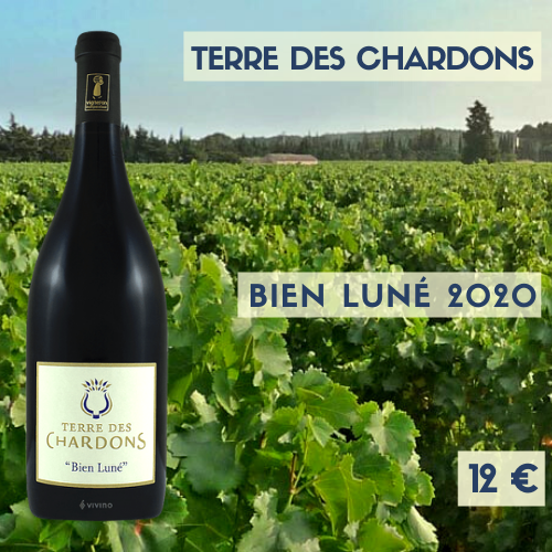 6 bouteilles Terre des Chardons "Bien Luné" Costières de Nîmes 2020 rouge (12€)