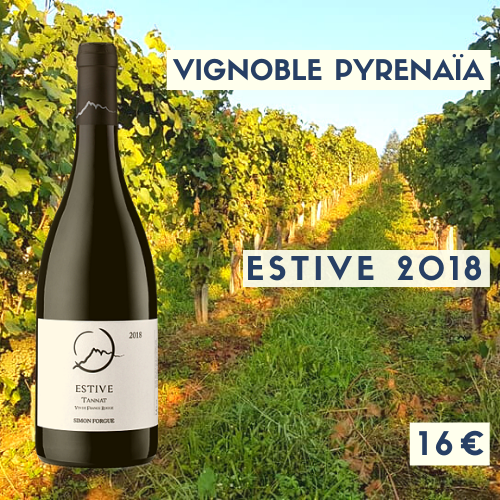 6 bouteilles de Vignoble Pyrenaïa Vin de France rouge "Estive" 2018 (16€)