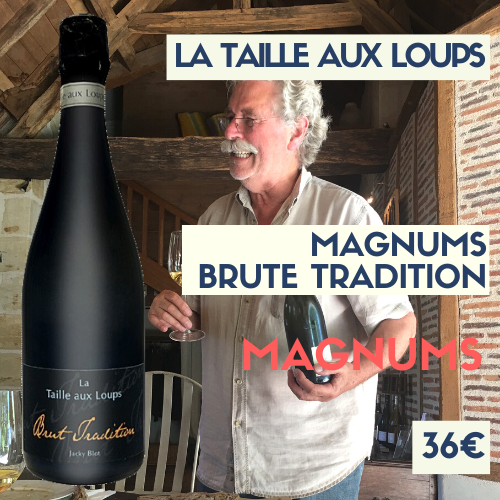 2 magnums Domaine de la Taille aux Loups Montlouis Brut Tradition (bulles) (36€)