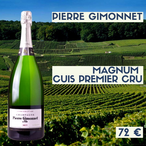 3 magnums de  Champagne Pierre Gimonnet &quot;Cuis&quot; premier cru (72€)